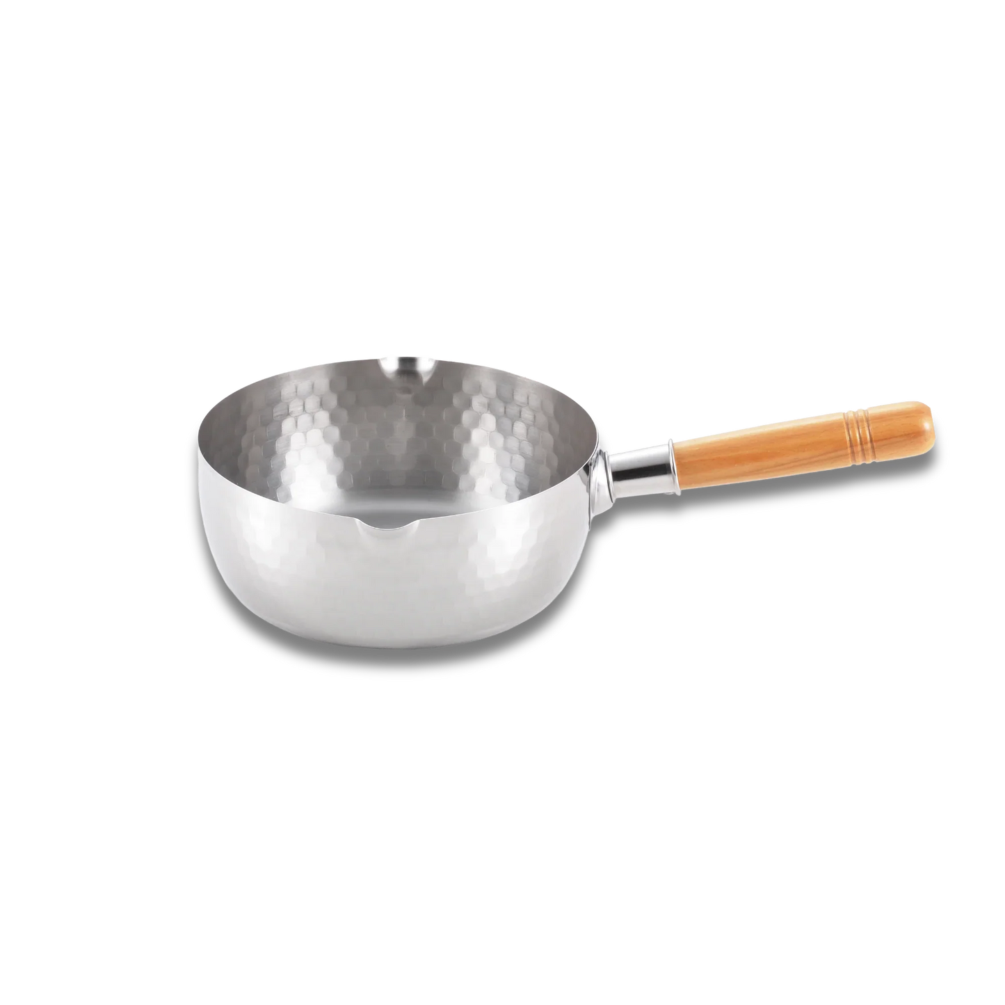 Yoshikawa Yukihira Saucepan 20 cm Stainless Steel  | 2.1 L with Wooden Handle
