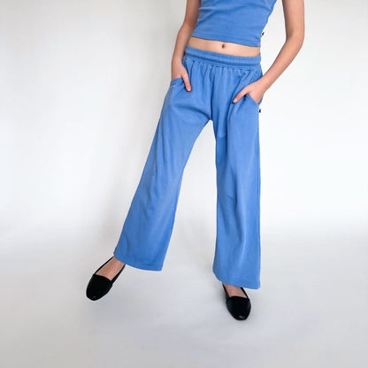 Youth Bamboo Wide Leg Pants | Parlour Stripe
