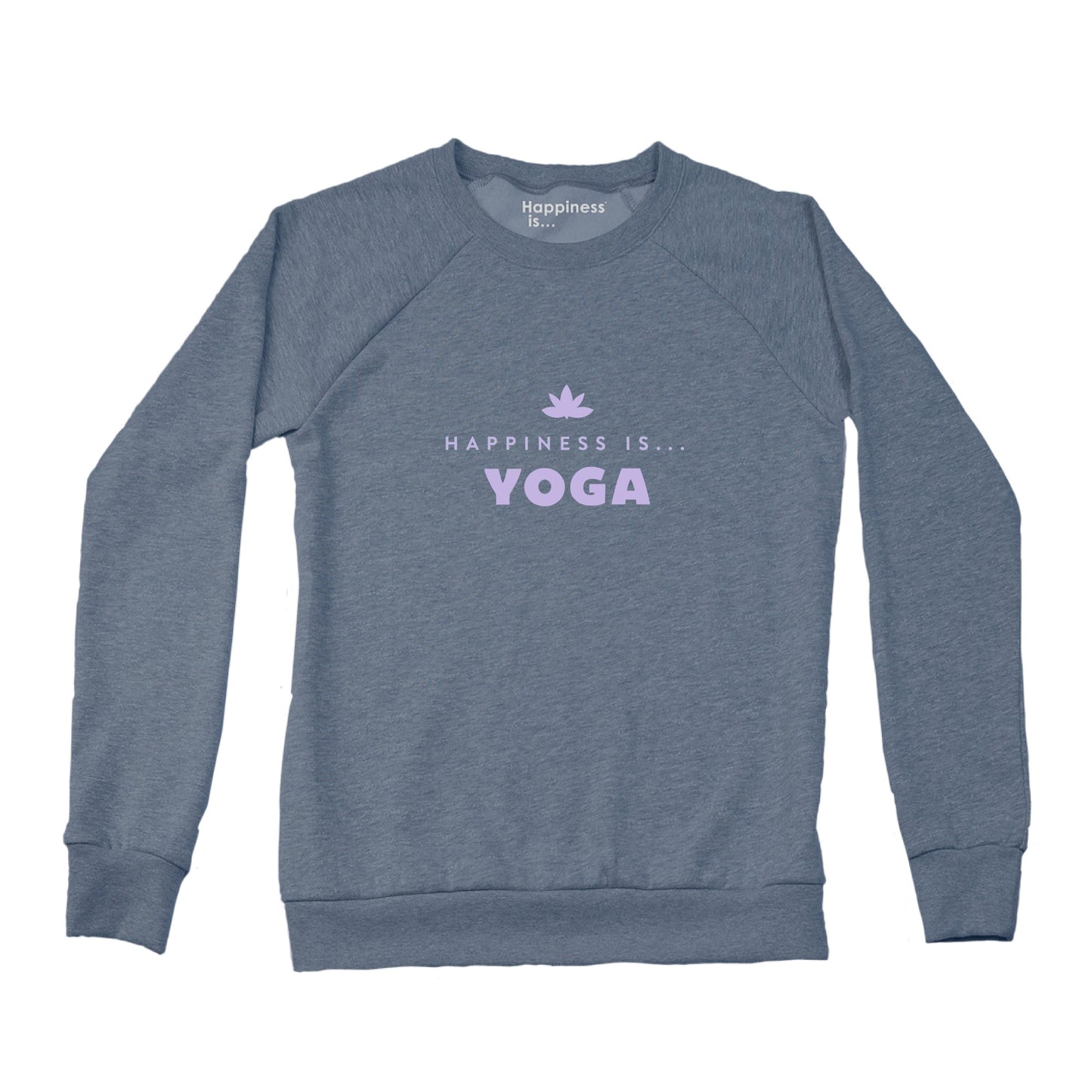 Women's Yoga Bold Crew Sweatshirt, Heather Navy