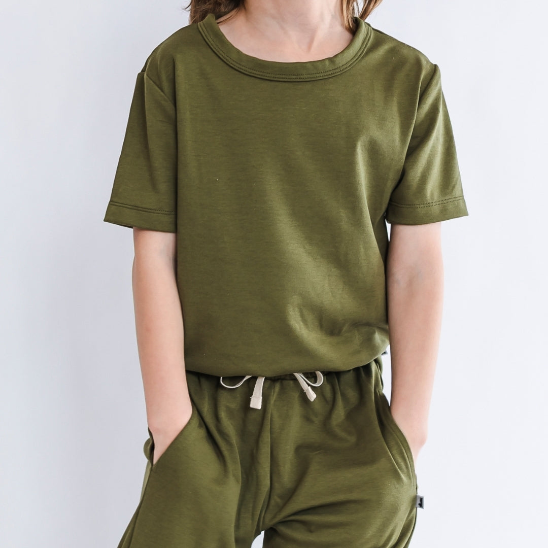 Youth Bamboo T-shirt | Olive