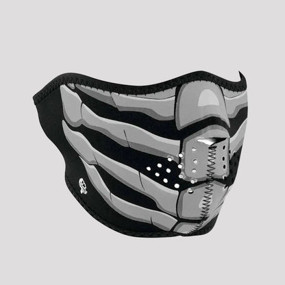 ZANheadgear Demi-masque en néoprène Os Squelette Phosphorescent