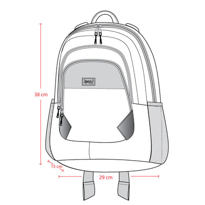 Little Kids Backpack Navy Dinosaur Print