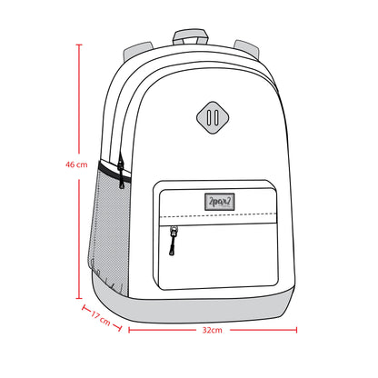Kids Backpack Turquoise Blue, Pink And Mauve