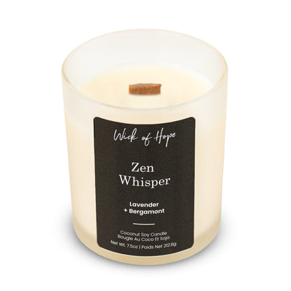 Zen Whisper Candle | Lavender + Bergamot
