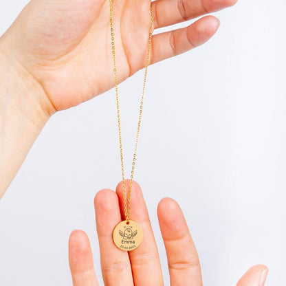 My Baby Angel Custome Engraving Necklace
