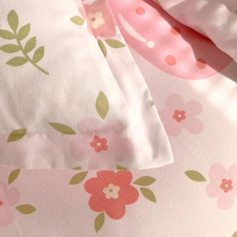 Duvet Cover Set Strawberry Print Bedding For Home Bedroom Decor Microfiber Quilt Cover Gifts Twin Full Queen King Size