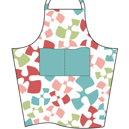 Le Flutter : Tablier en coton lavable de créateur