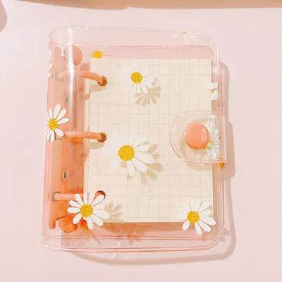 Kawaii Mini 3 Hole Daisy Notebook Planner Organizer Binder