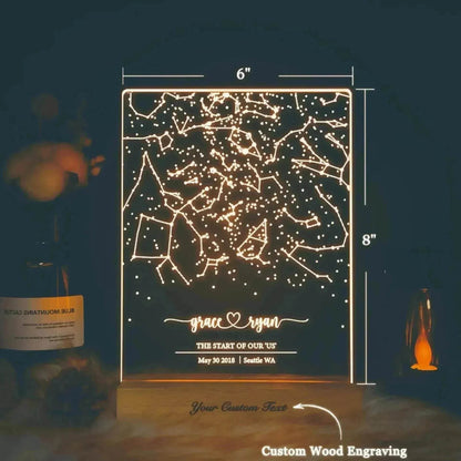 Premium Personalized Night Light Gift For Birthday
