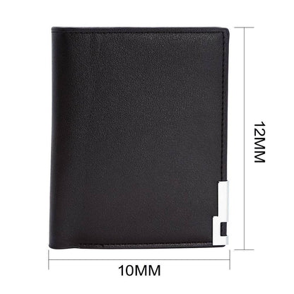 Custom Men's leather Wallet Zipper Valentine's Day gift  Personalized Men's Wallet