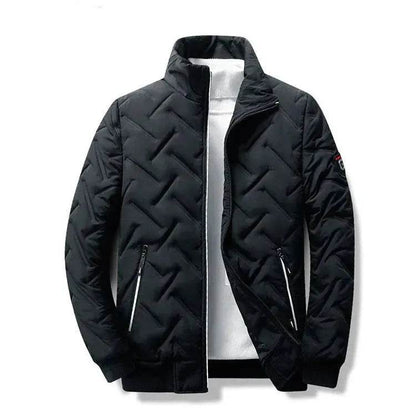 Men's Autumn Winter Coat Short Stand Collar Lightweight Down Jacket