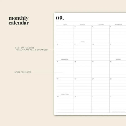 24to25 Daily Planner Annual Planning Notebook