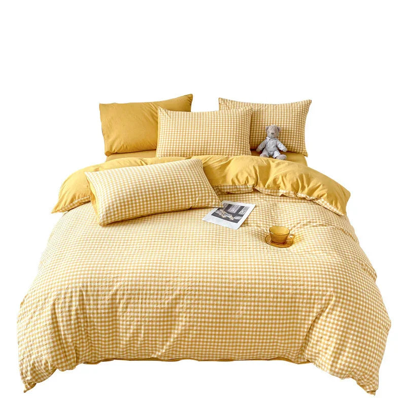 Pure Cotton Class A Four-piece Quilt Cover Household Pure Cotton Bed Sheet Duvet Cover