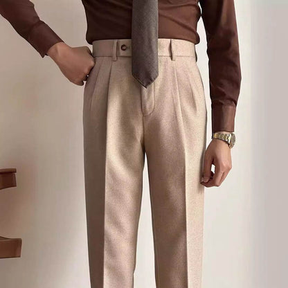 Straight Fitted All-matching formal business Office Work Suit Pants trouser  For Men