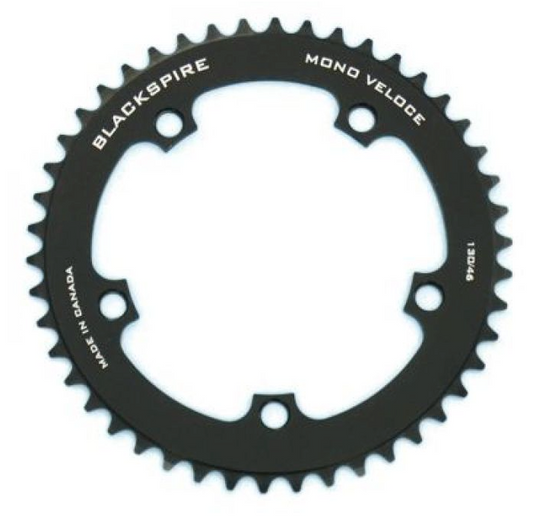 Plateaux de chaîne Blackspire Fixie 1 vitesse 130 mm x 44/46 dents, 1/8 pouce