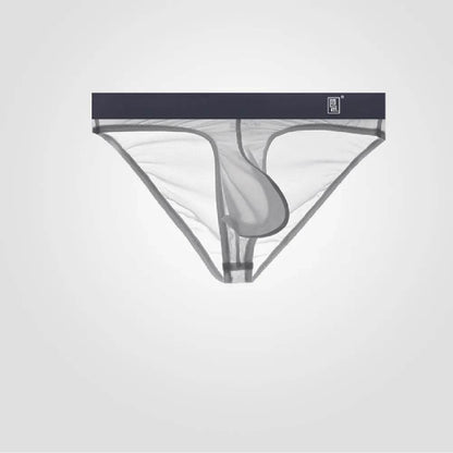 Underwear Men's Briefs Transparent Ice Silk Sexy Full Transparent Trendy Men's Personality Narrow Crotch Low Waist New