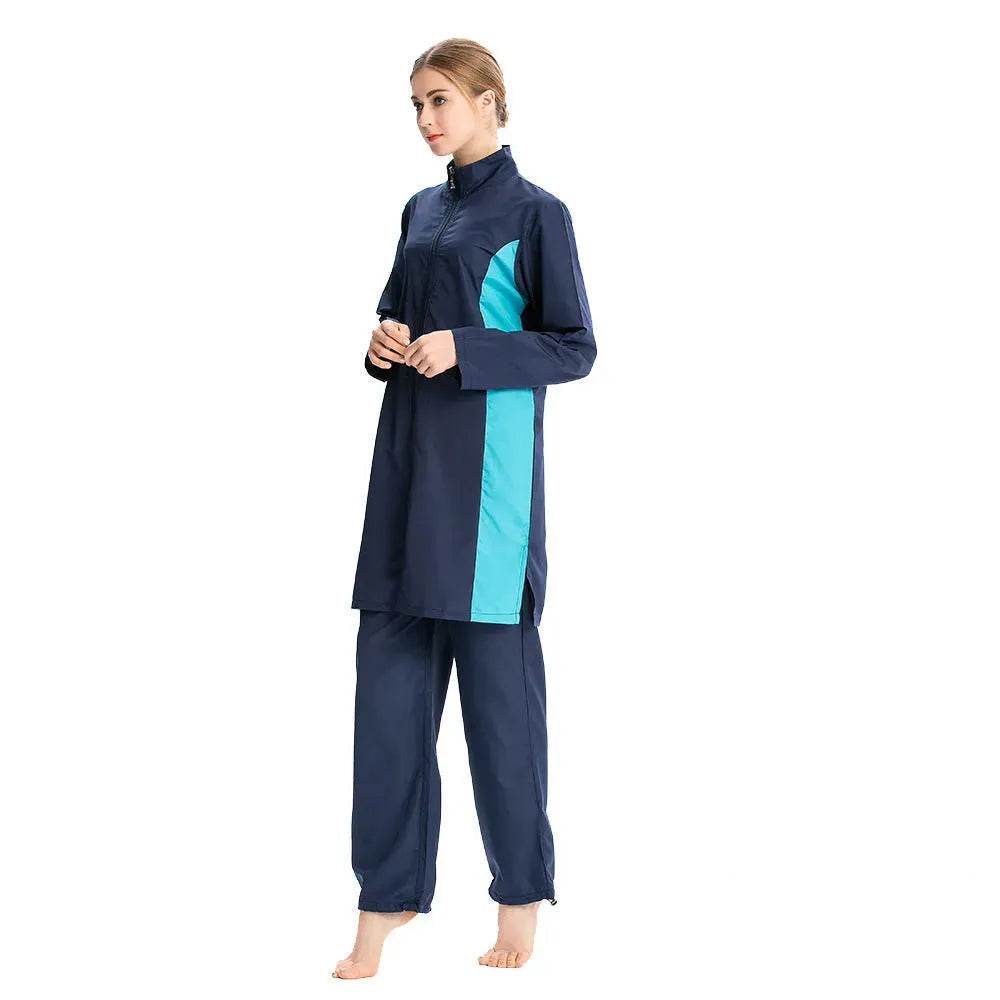 Maillot de bain arabe d'Asie du Sud-Est Hui conservateur trois pièces vêtement de sport maillot de bain