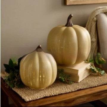 Starry Night Glass Halloween Pumpkin Decoration
