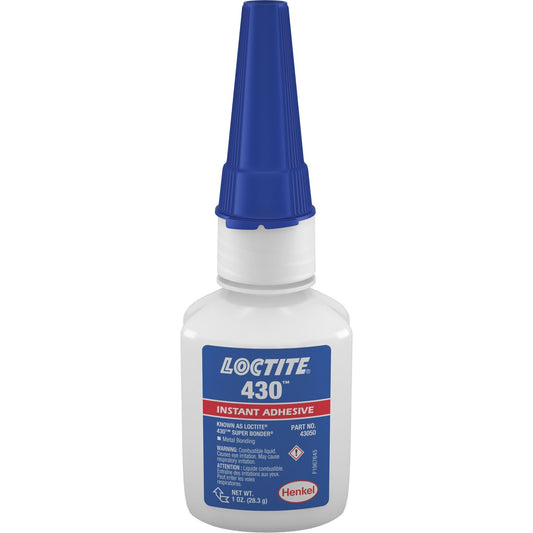 Adhésif instantané 430, transparent, flacon, 29,57 ml
