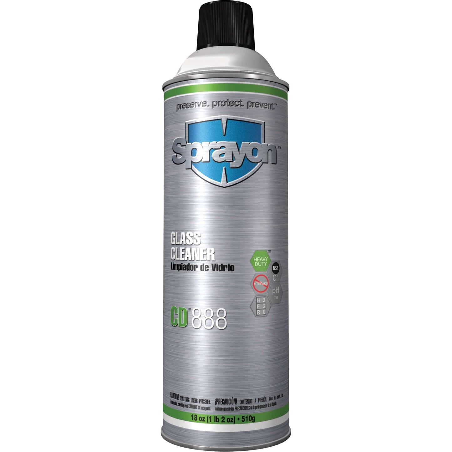 CD888 Glass Cleaner, 20 oz., Aerosol Can