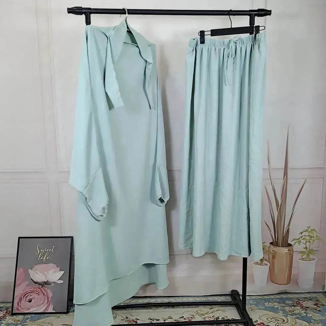 Casual  Plain Umrah and Haji Abaya Robe Dress for ArabArab Middle East Women