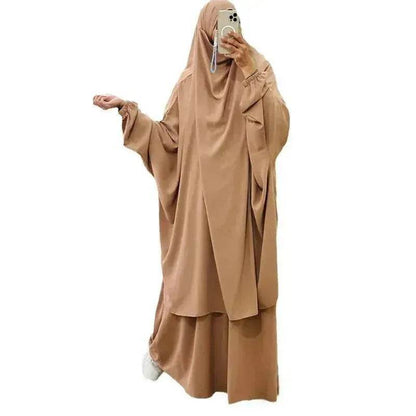 Casual  Plain Umrah and Haji Abaya Robe Dress for ArabArab Middle East Women