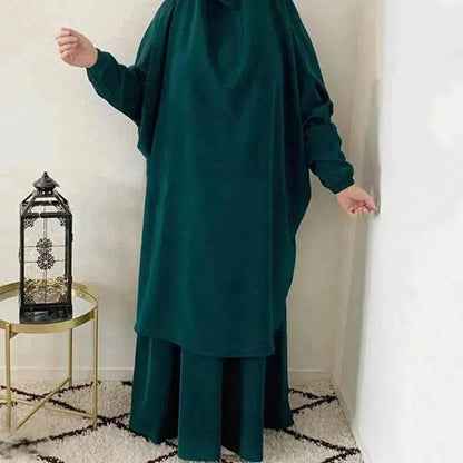 Casual  Plain Umrah and Haji Abaya Robe Dress for ArabArab Middle East Women