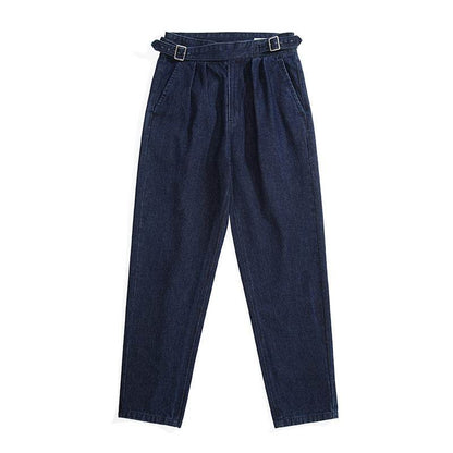 Blue Denim Straight High Waist Jeans pant For Men