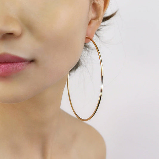 Boucles d'oreilles créoles XXL 90 mm