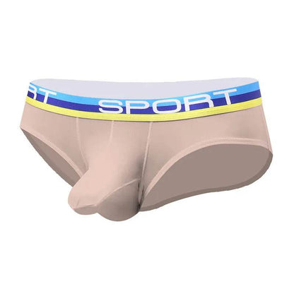 Silk Quick dry Breathable Ball sack Briefs with Pouch underwear men.