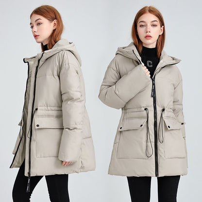 Women's Versatile Hooded Cotton-Padded Jacket