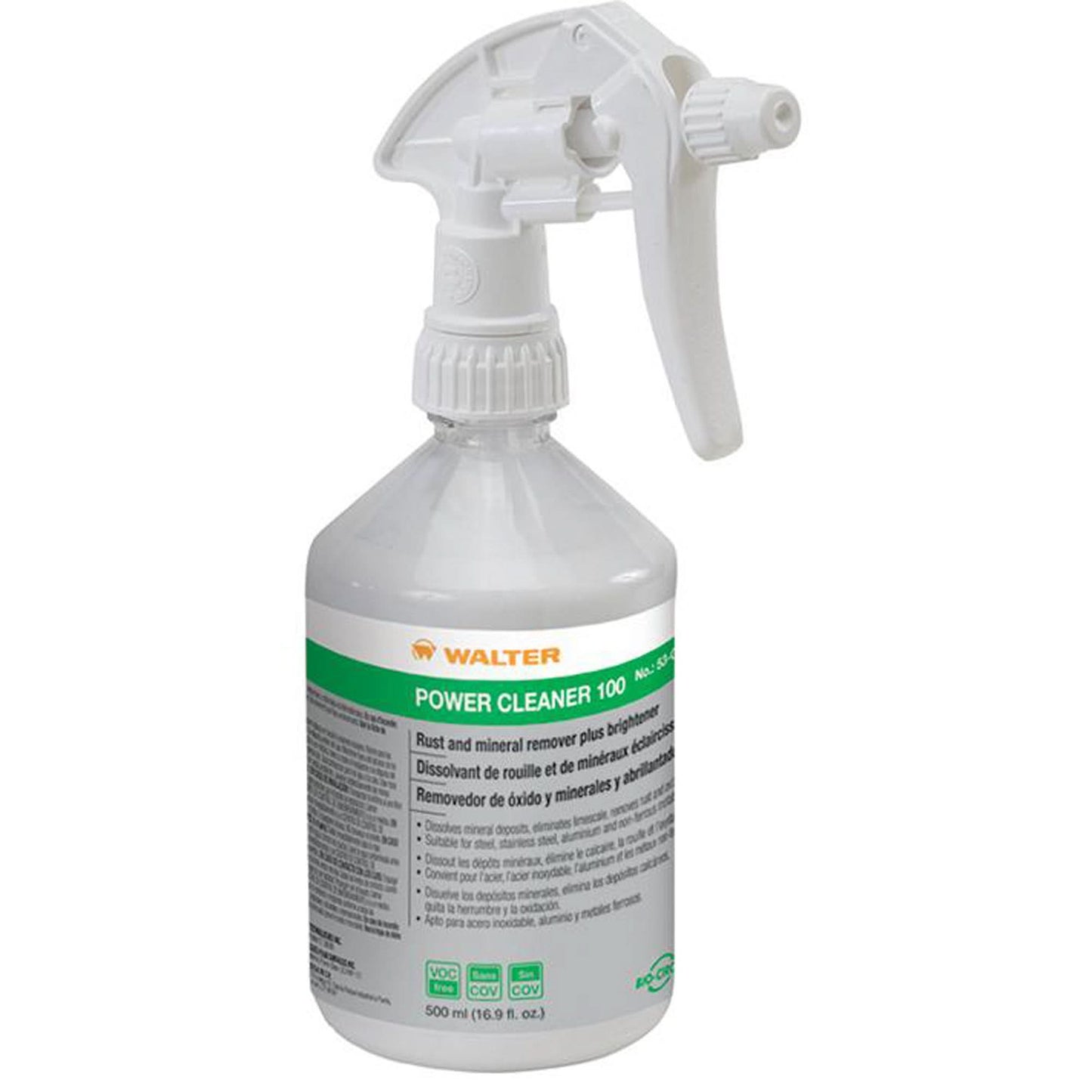 Power Cleaner 100™ High Strength Acidic Cleaner, 500 ml, Trigger Bottle