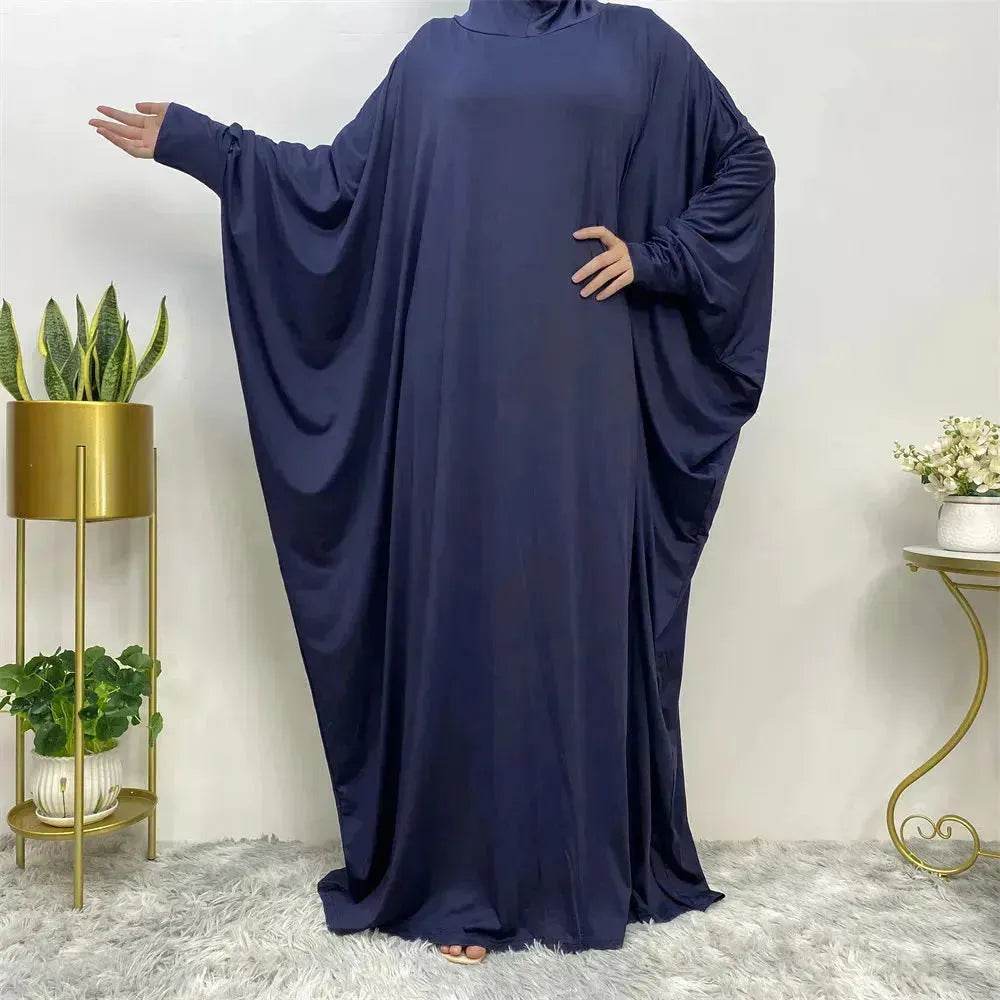 Batwing Sleeve Plain Abaya for ArabArab Women Eid Jalabiya for Women Islamic Wear for Women