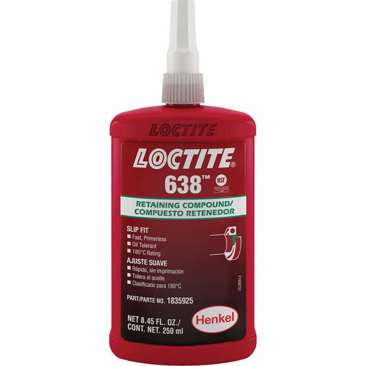 Frein filet Loctite® 638, 250 ml, Bouteille, Vert