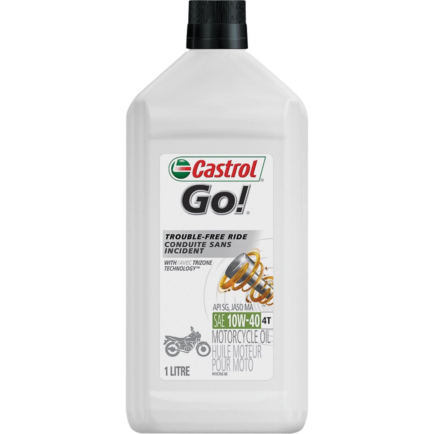 GRANDPRIX® 4 STROKE 10W40 Motorcycle Oil, 1 L, Bottle