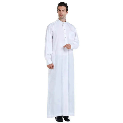 Fashionable and Elegant Arab Contemporary Middle Eastern Men's Robe Moroccan Men's Jalabiya