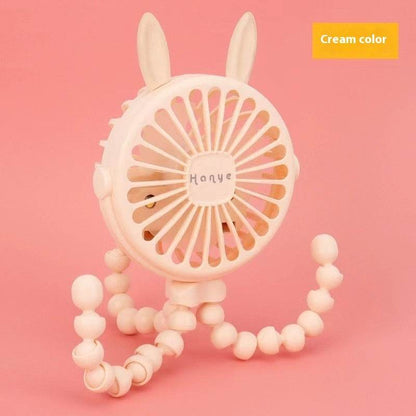 USB Powered summer heat Handheld fan with stand and Night light
