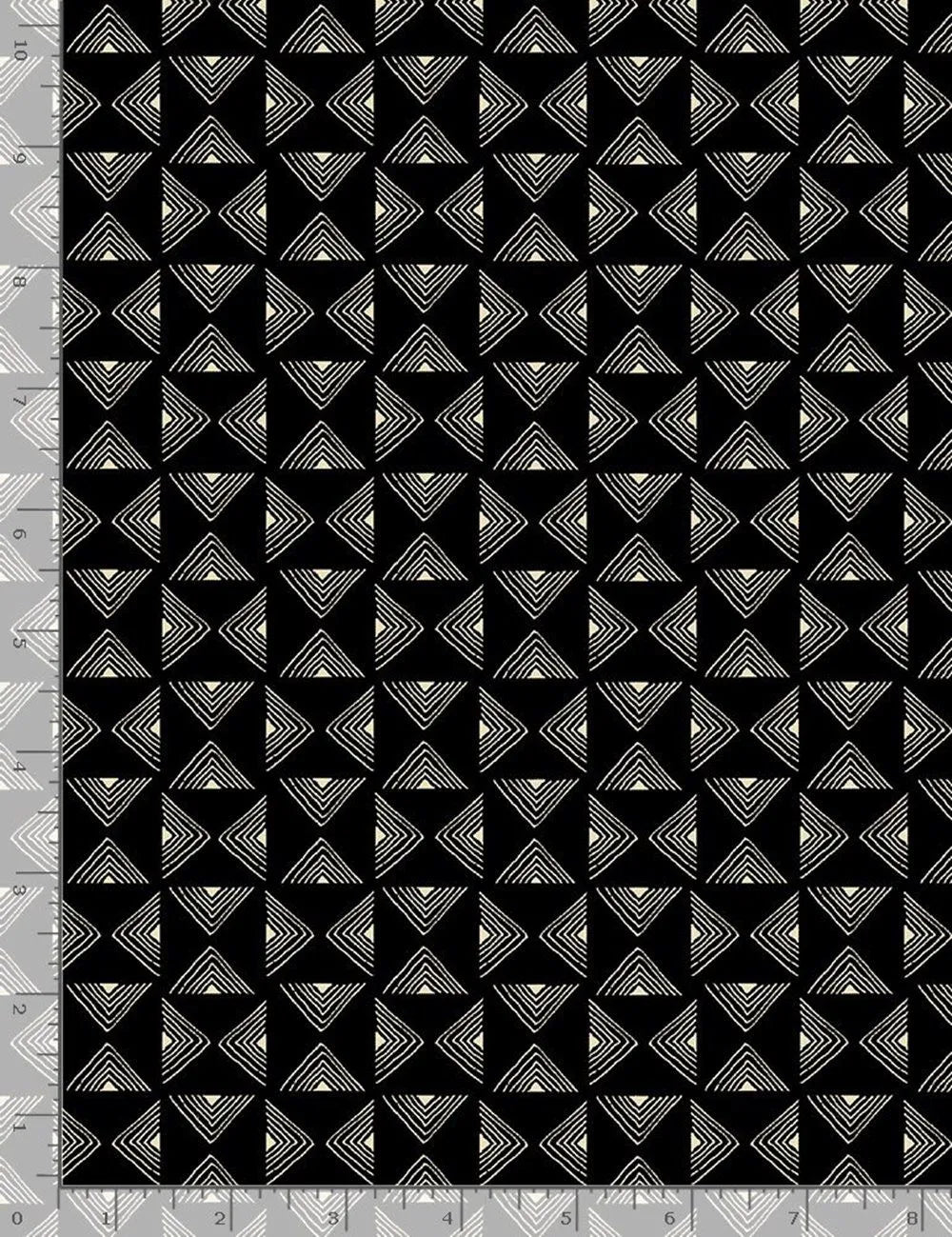 African Women - Triangular Geo Pattern - Black