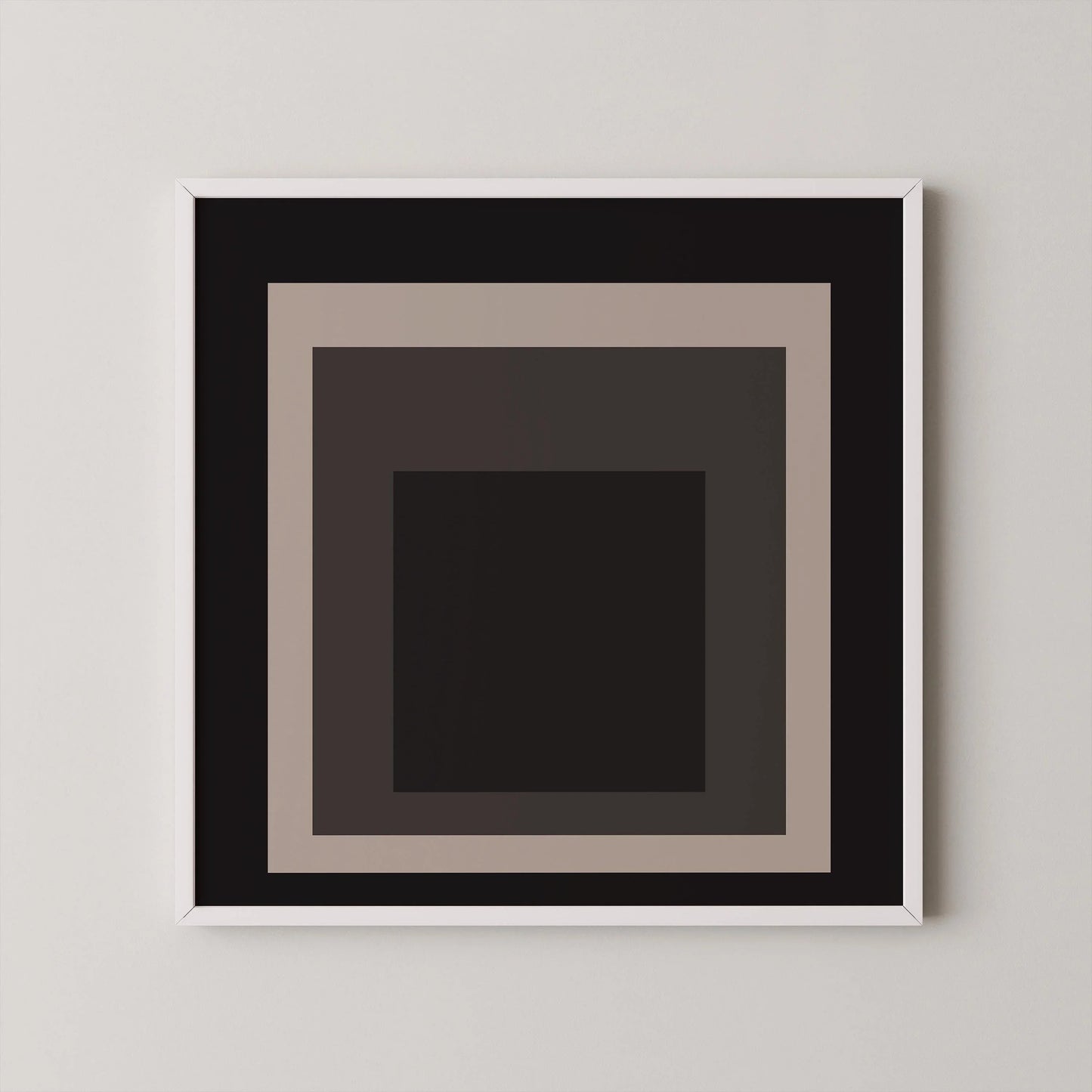 Josef Albers Inspired - Elegance - Homage to the Square Giclee Print: Mid-Century Modern Art