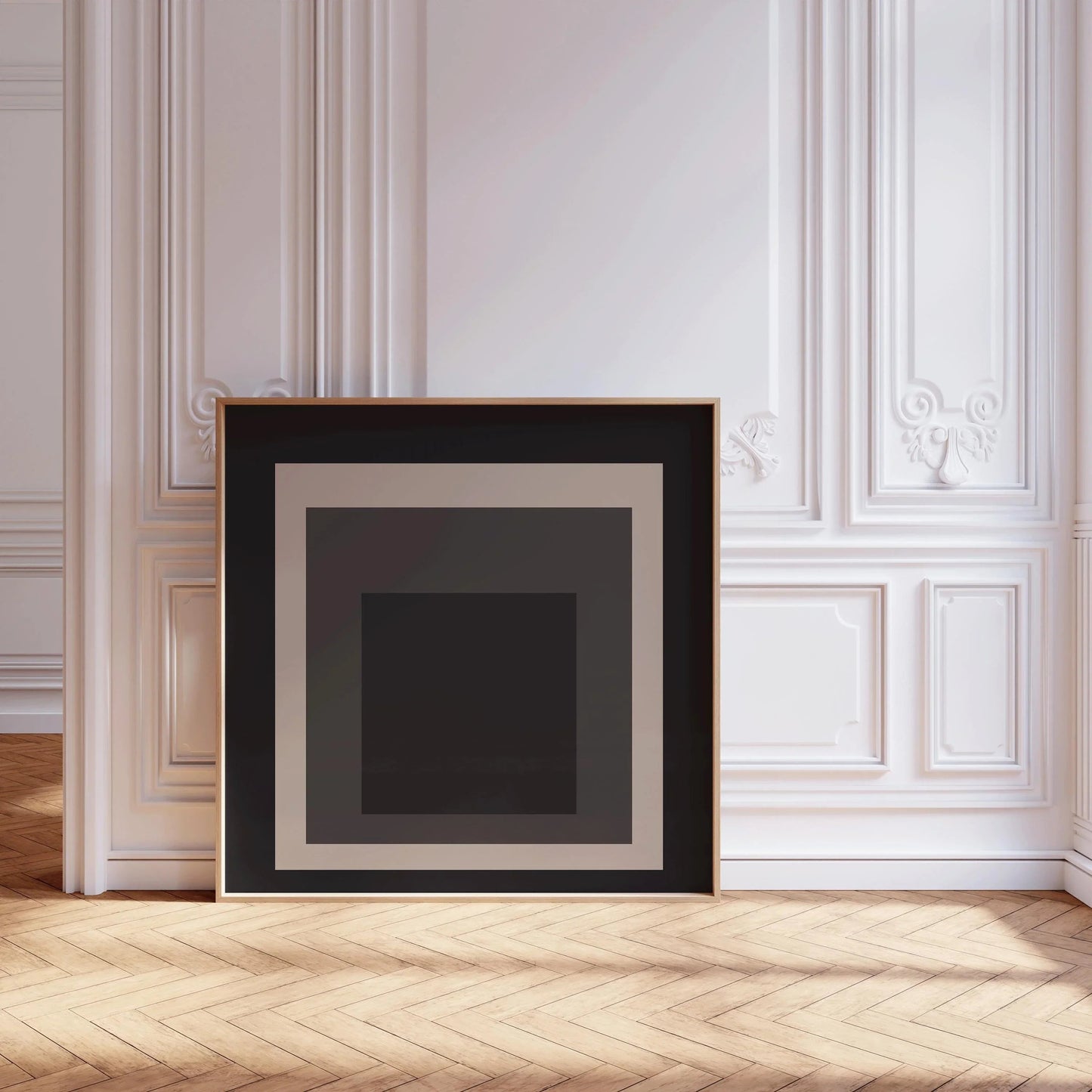 Josef Albers Inspired - Elegance - Homage to the Square Giclee Print: Mid-Century Modern Art