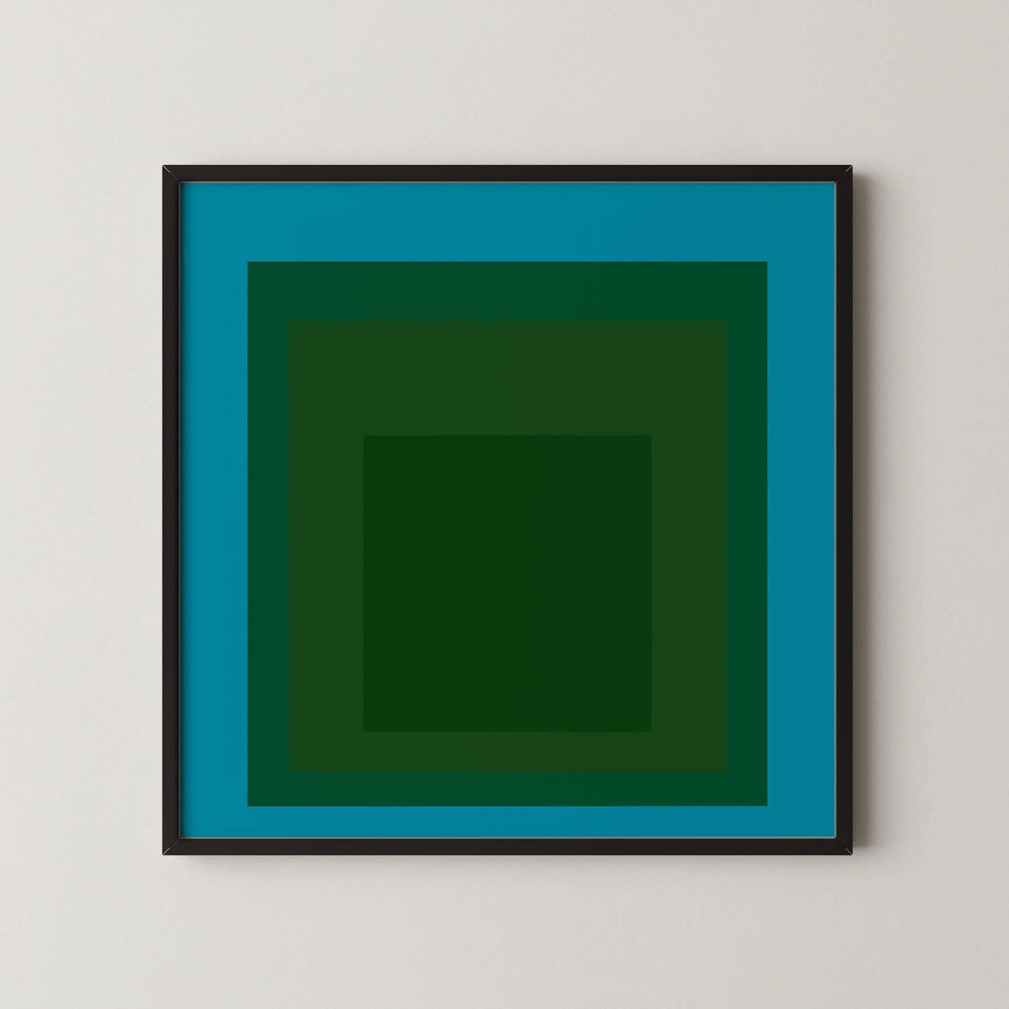 Josef Albers Inspired 'Madagascar' Giclee Print: 'Homage to the Square' Mid-Century Modern Art, Framed Option