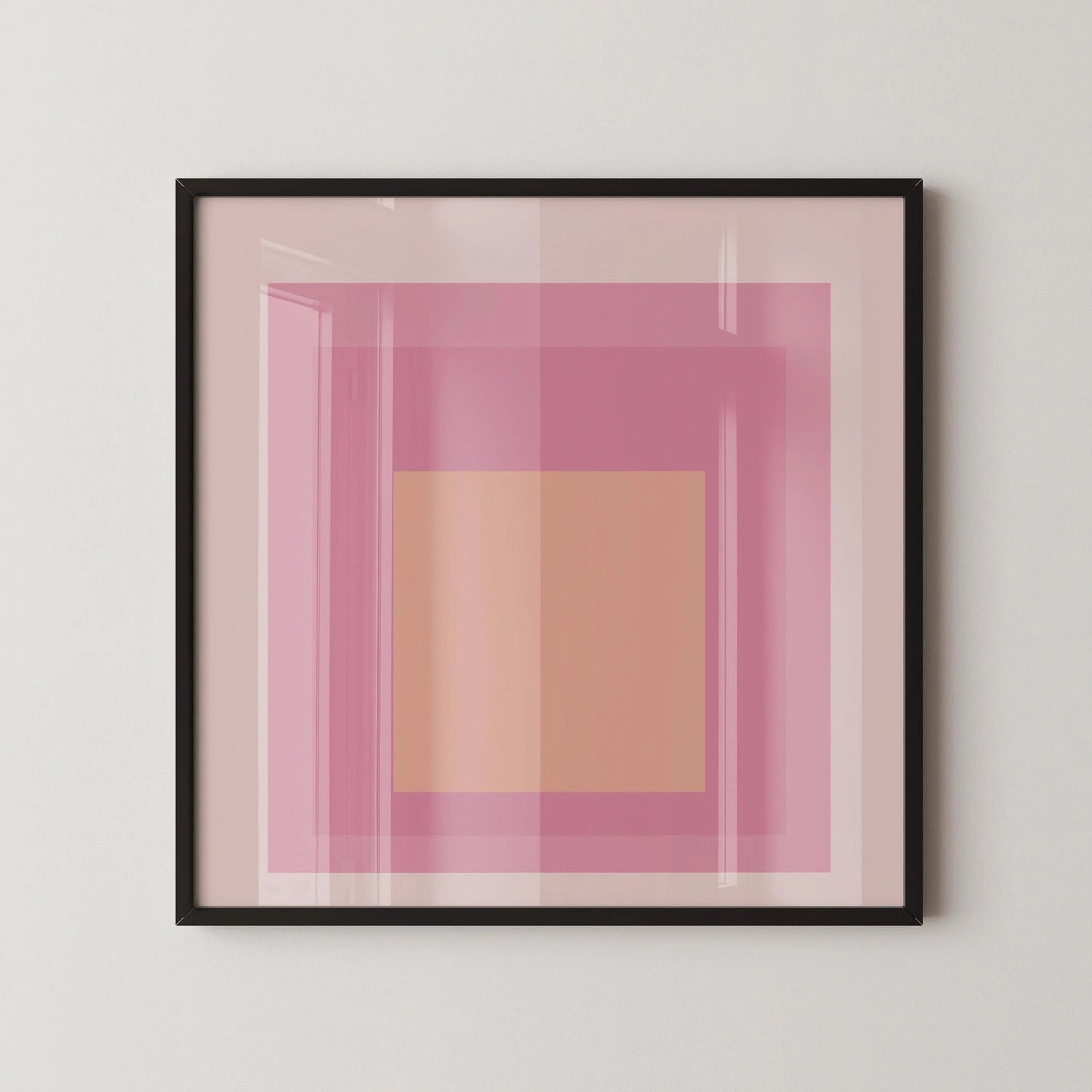 Impression giclée « Patricia » inspirée de Josef Albers : Hommage au carré (1x1) du milieu du siècle moderne