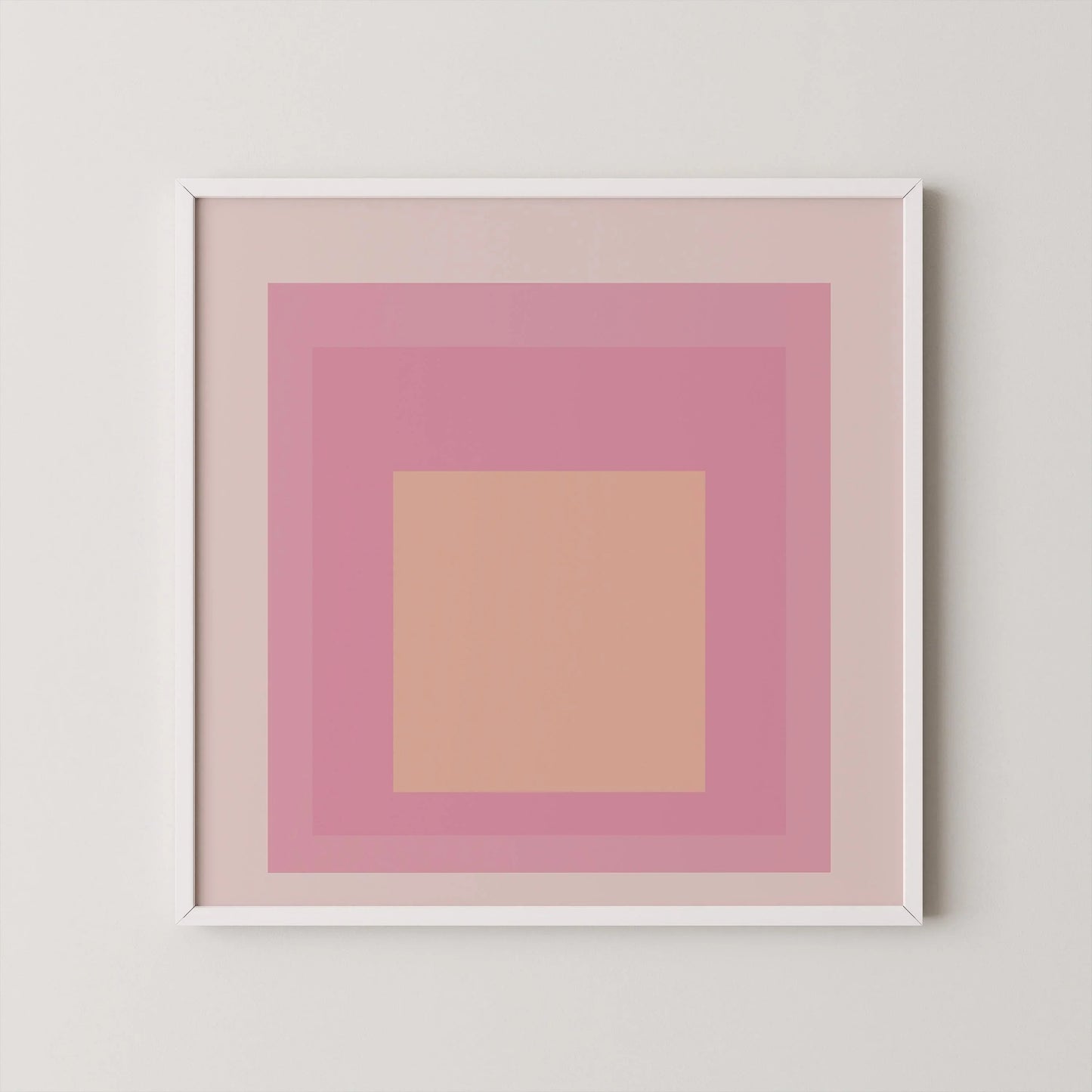 Impression giclée « Patricia » inspirée de Josef Albers : Hommage au carré (1x1) du milieu du siècle moderne