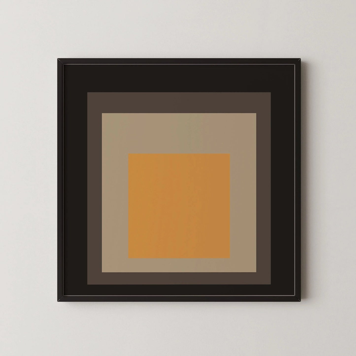 Inspired by Josef Albers - Thousand-Year Egg - 'Homage to the Square' Giclee Print: Mid-Century Modern Art