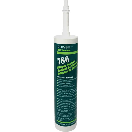 Mastic silicone Dowsil™ 786, 300 ml, Cartouche, Blanc