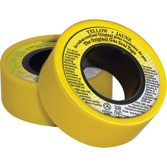 Ruban d'étanchéité fileté en PTFE, 236" L x 3/4" l, jaune