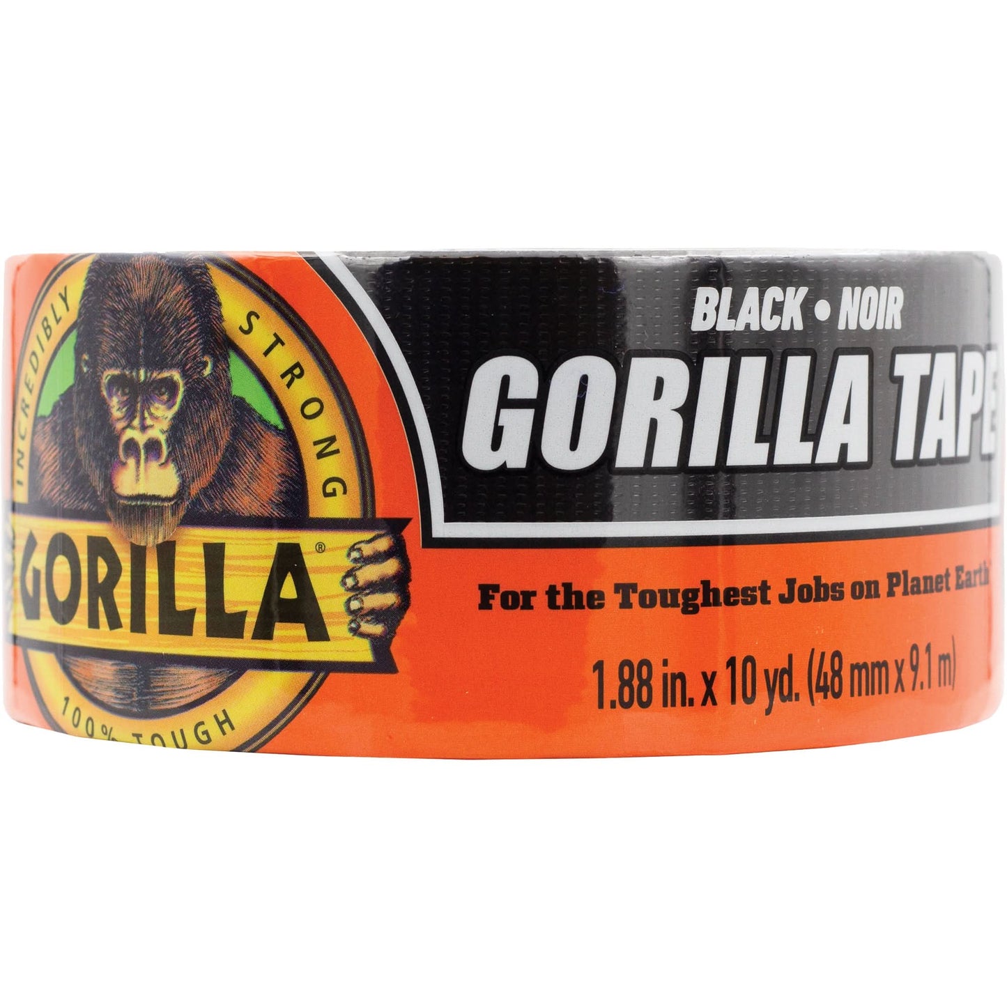 Duct Tape, 17 mils, Black, 48 mm (2") x 9.14 m (30')