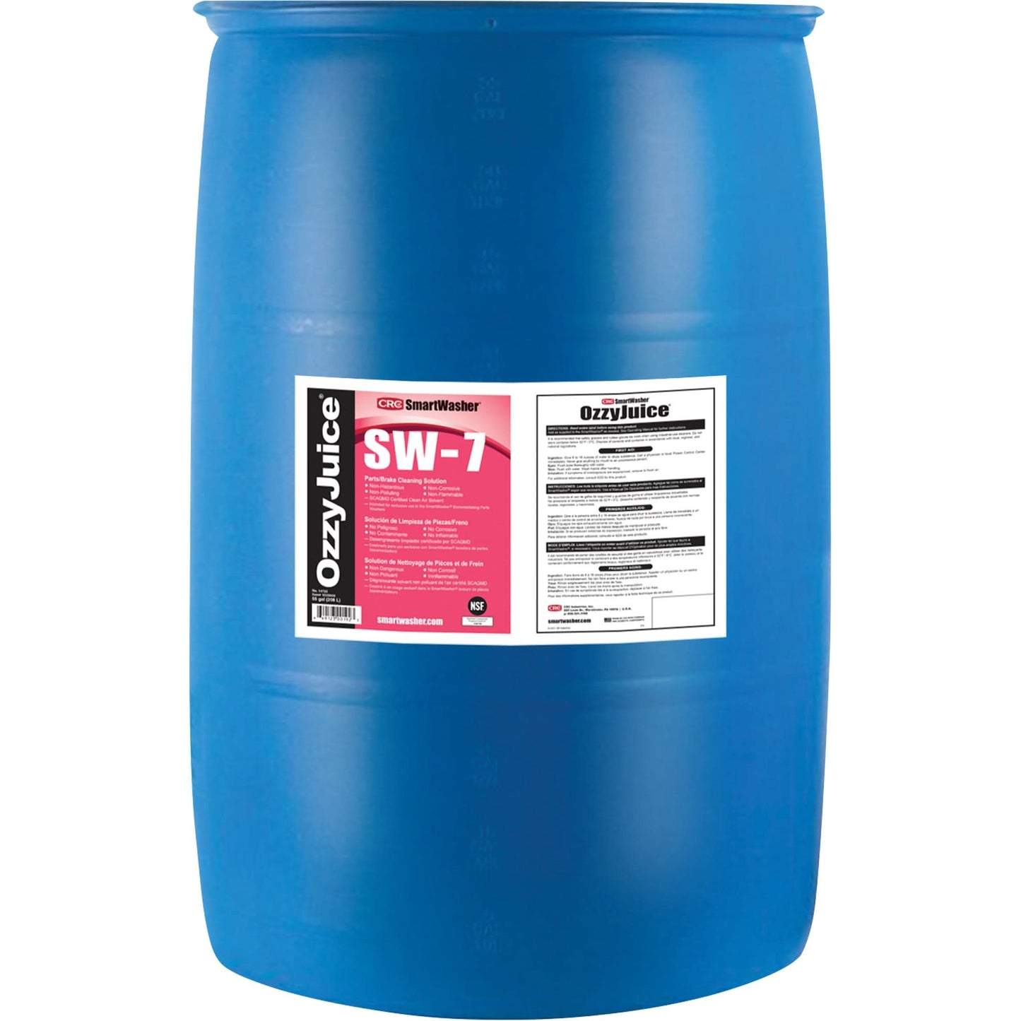 SmartWasher OzzyJuice SW-7 Parts/Brake Clean Solution, Drum