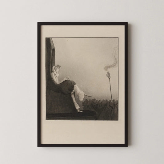 Alfred Kubin - The Last King | Symbolist Artwork | Vintage Neutral Sketch Art available framed or unframed