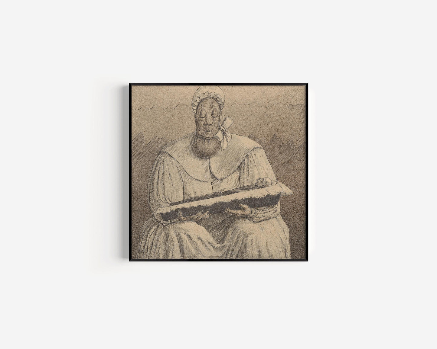 Alfred Kubin Surrealist Print: Symbolist Sketch Art, Monochrome Giclee